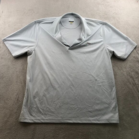 Greg Norman Mens Polo Shirt Size XL Short Sleeve Classic Gray Casual Athleisure - Picture 9 of 10